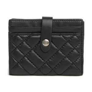 KURT GEIGER • Black Multi Card Holder Leather Wallet